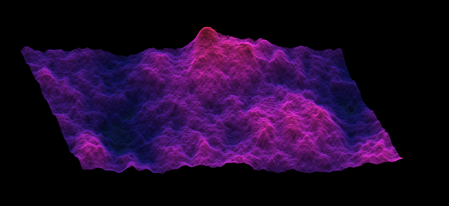 Alien landscape illustration